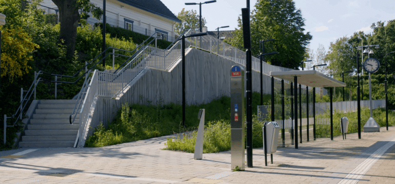 Bosch Beton - Structuurwanden voor hoogteverschil bij station Chèvremont