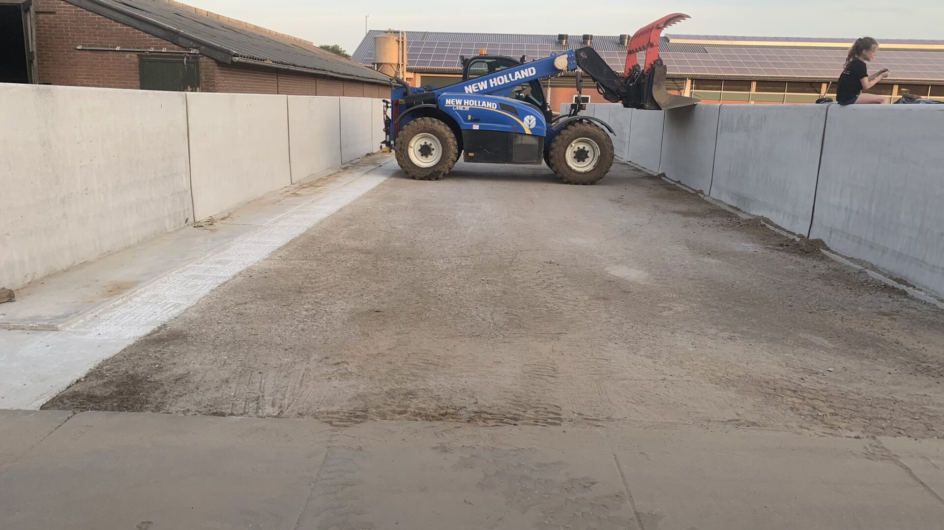 Bosch Beton - Sleufsilo's op geitenbedrijf van familie Krekels in Baexem (Limburg)