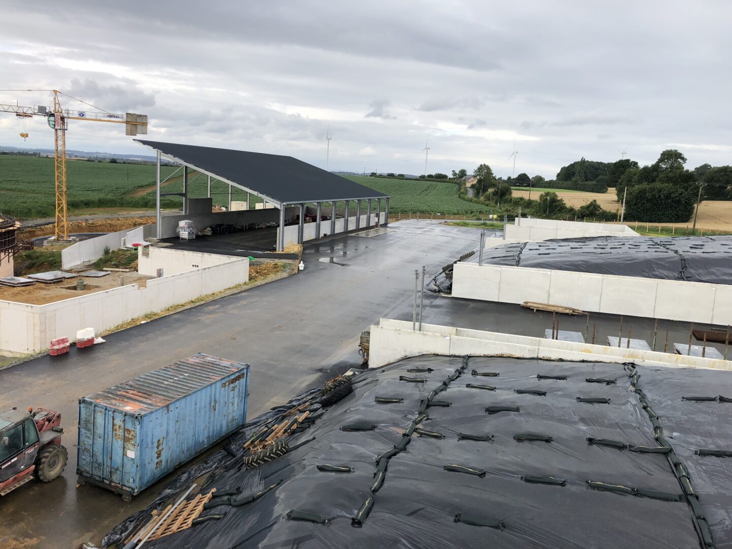 Bosch Beton - Vijf sleufsilo’s voor Frans biogasproject in Tennie
