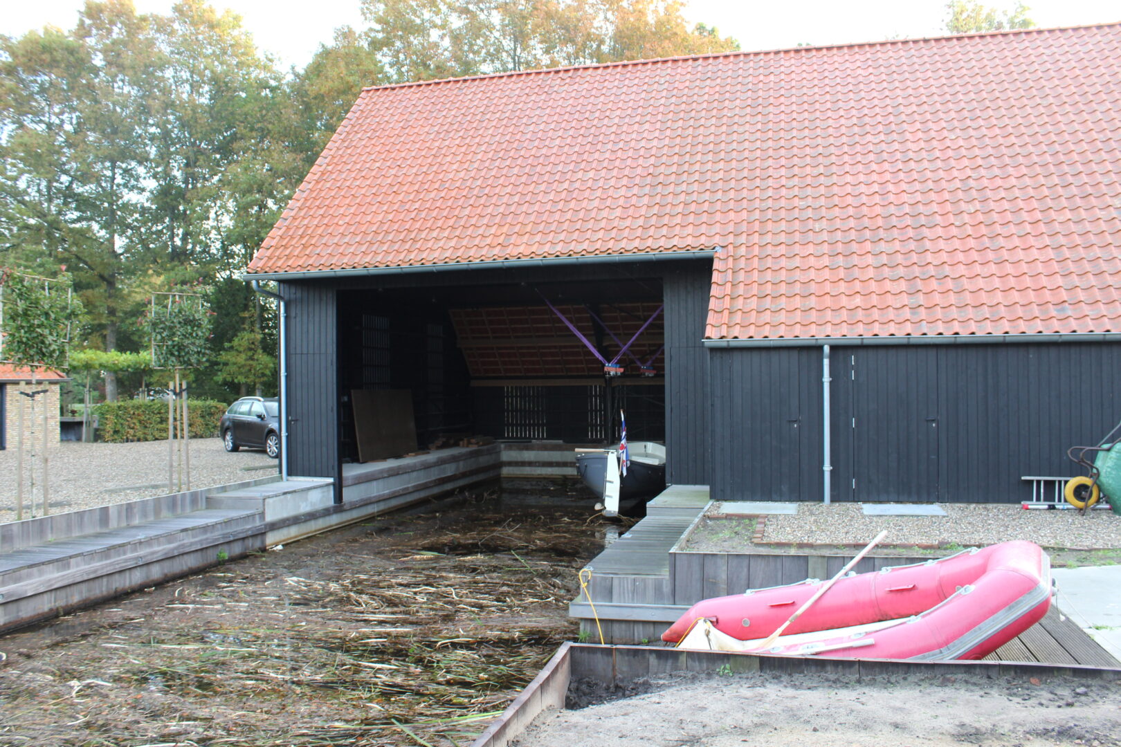 Bosch Beton - Boothuis van keerwanden bij B&B in Heerenveen